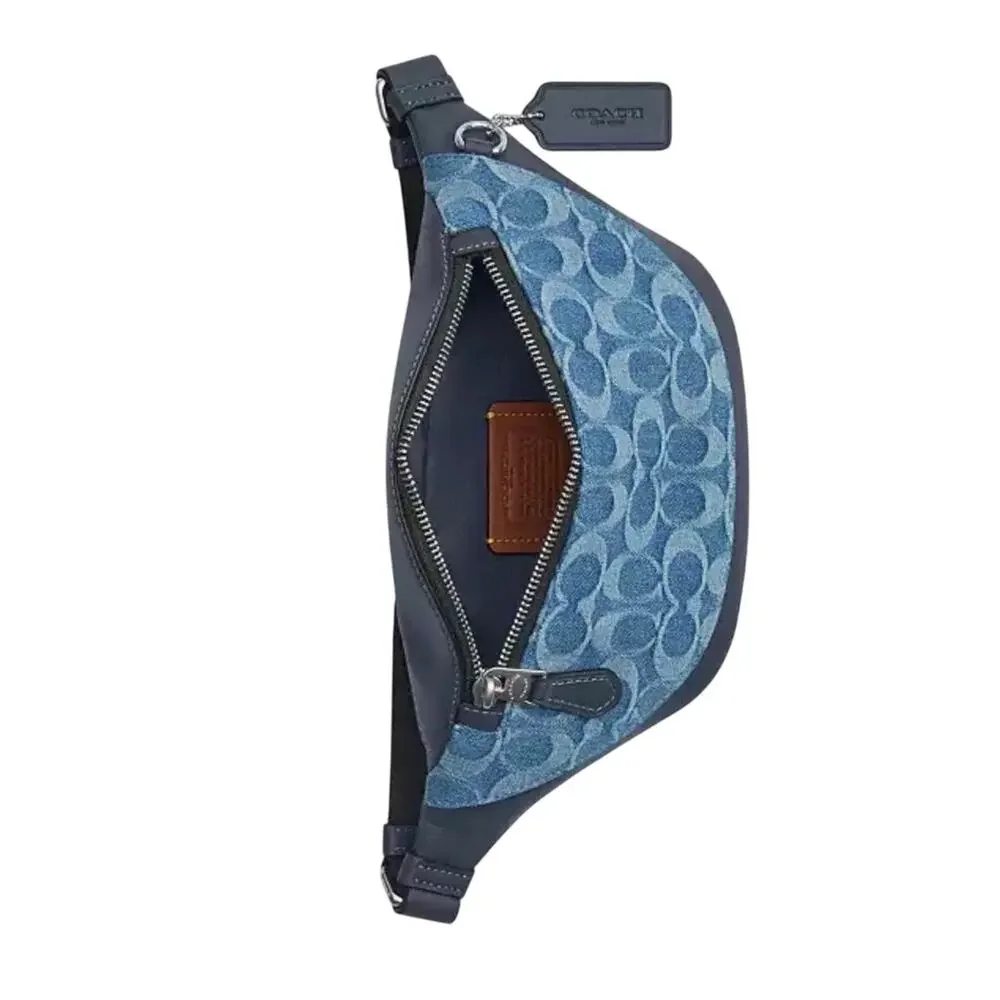 Coach Warren Denim Belt Bag NWT MSRP $330 - Picture 2 of 4